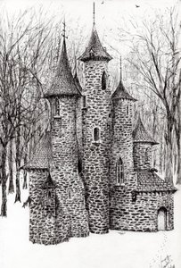 Gatehouse of The Castle in the Forest of Findhorn by Vincent Alexander Booth